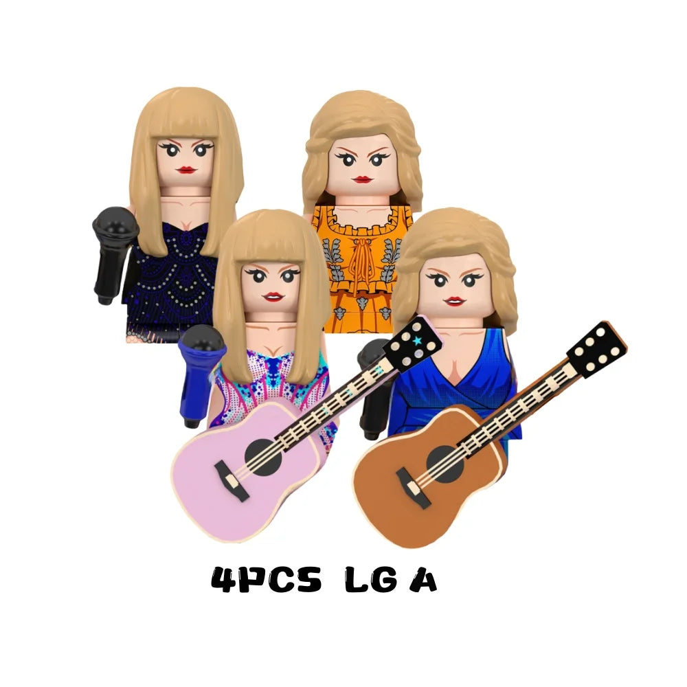 Female Singer Building Blocks – Mini Music Figure DIY Set
