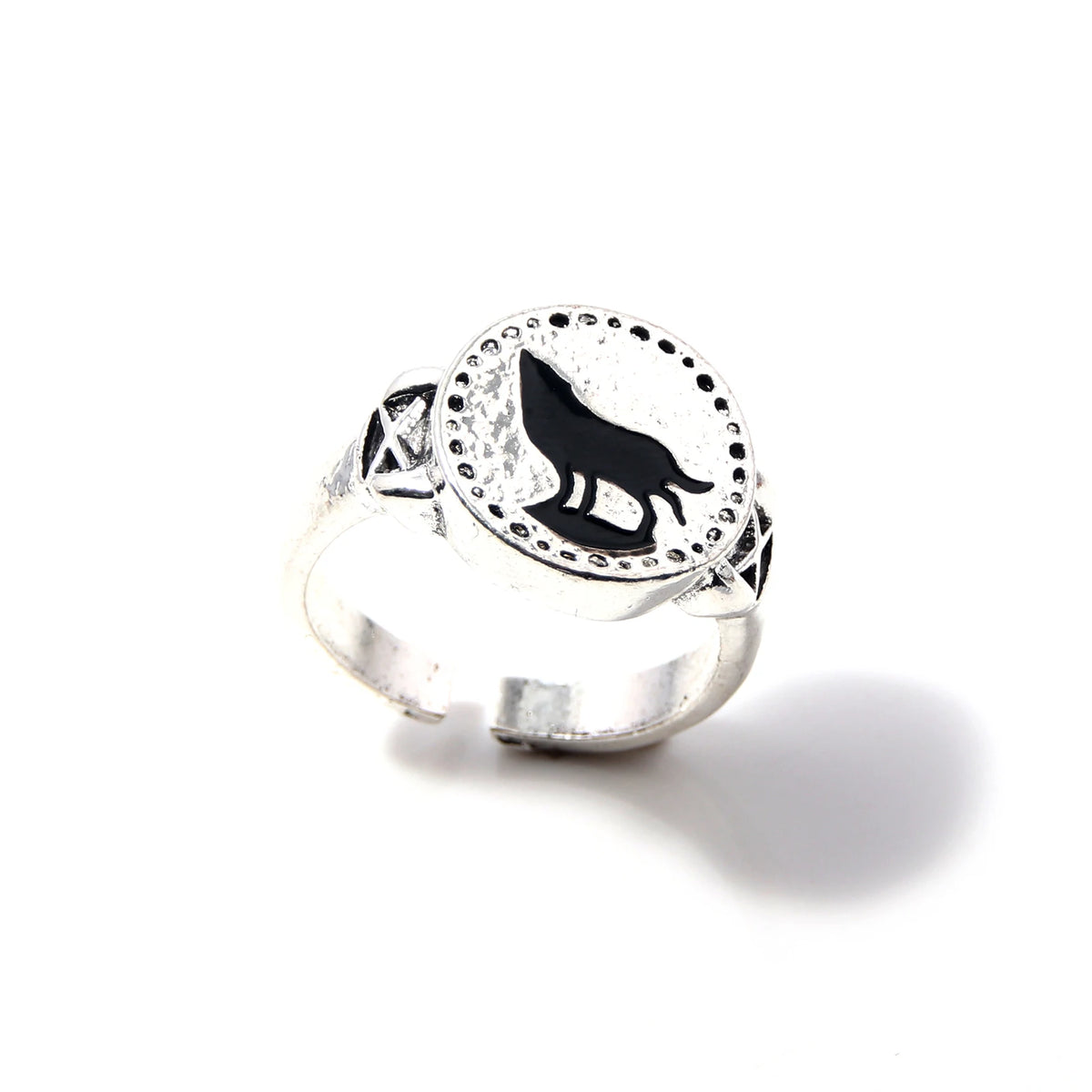Gothic Fantasy Ring Vintage Dark Style Jewelry for Men
