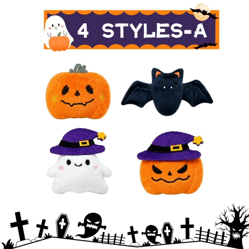 Halloween Mini Plush Keychains – Ghost Stuffed Animal Party Favors