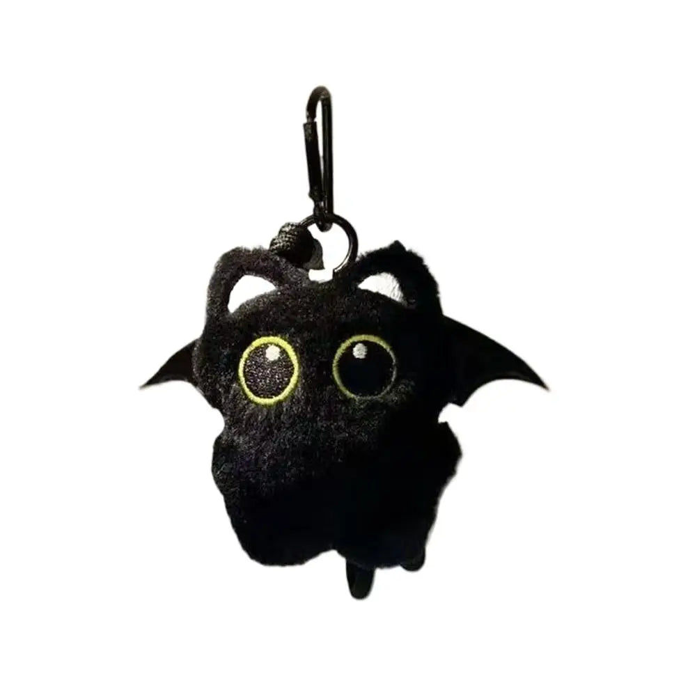 Black Cat Plush Keychain – Cute Kawaii Bag Pendant for Everyday Style