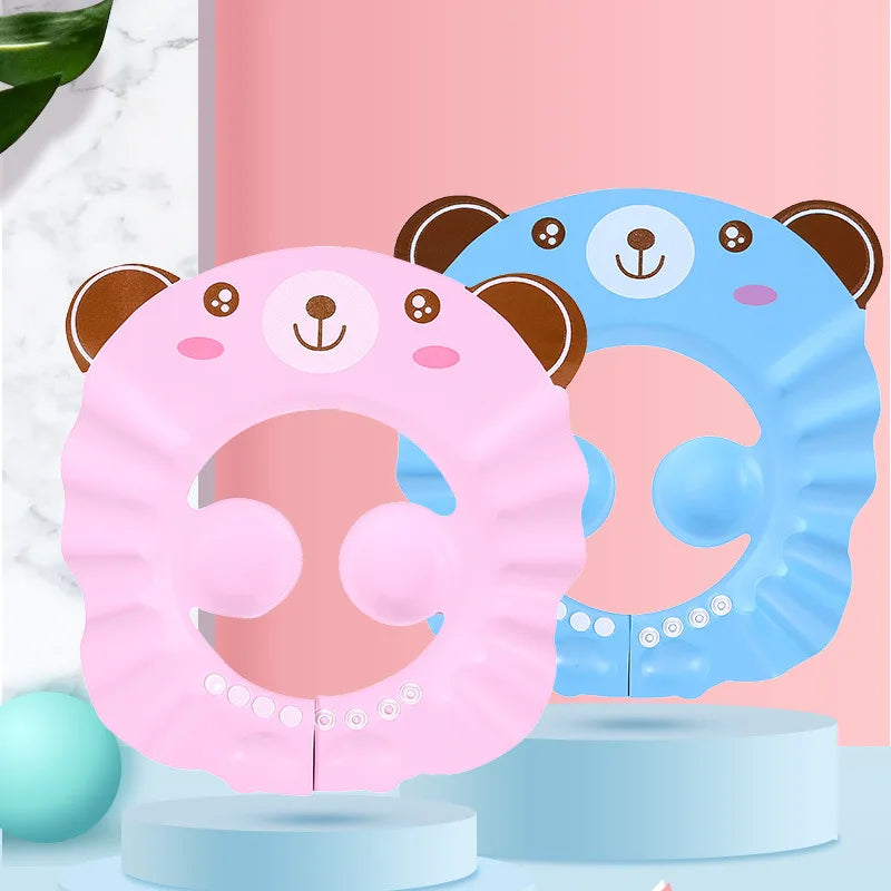 Baby Shampoo Visor, Adjustable Bath Cap for Kids Hair Washing