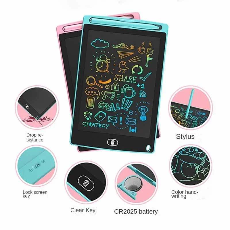 LCD Writing Tablet, Reusable Drawing Board for Kids