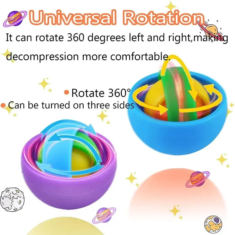 3D Rotation Ball Fidget Toy – Gyro Spinner Sensory Toy