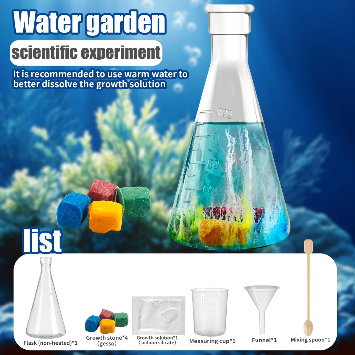 Water Growth Science Toy – DIY Growing Stones Experiment for Kids