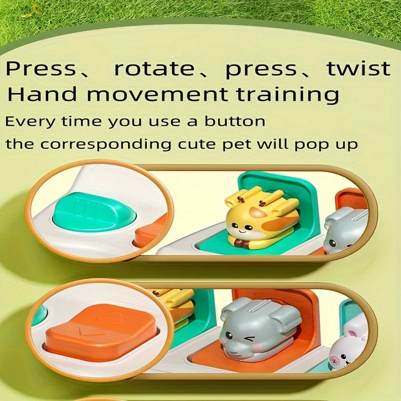 Montessori Pop Up Animal Toy Learning Box for Toddlers