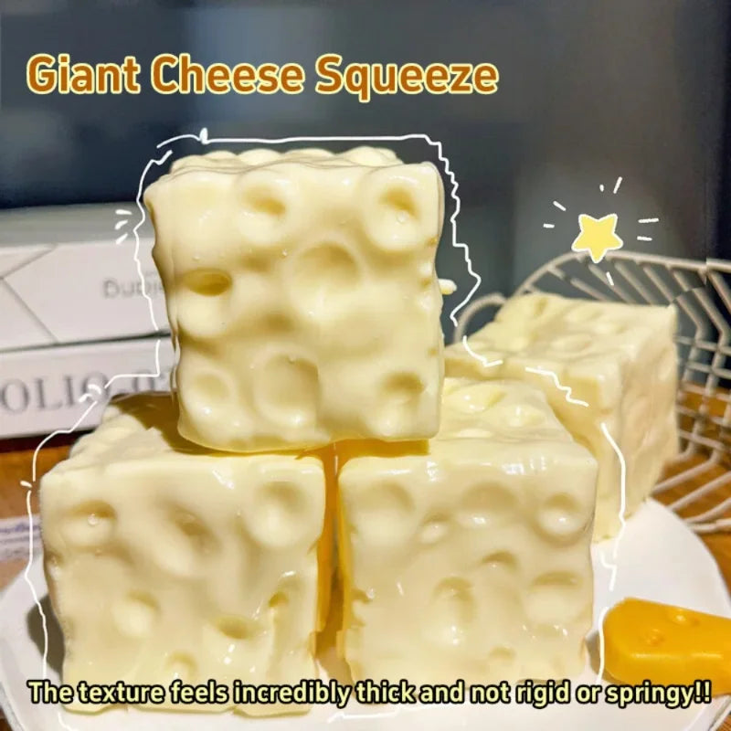 Cheese Stress Ball – Soft Squeeze Sensory Fidget Toy