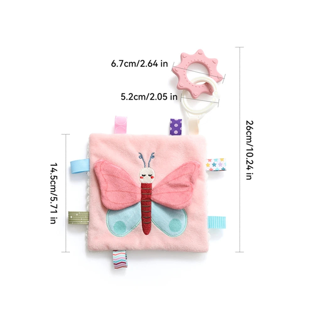 Montessori Tissue Box Toy – Baby Sensory Cloth Busy Cube