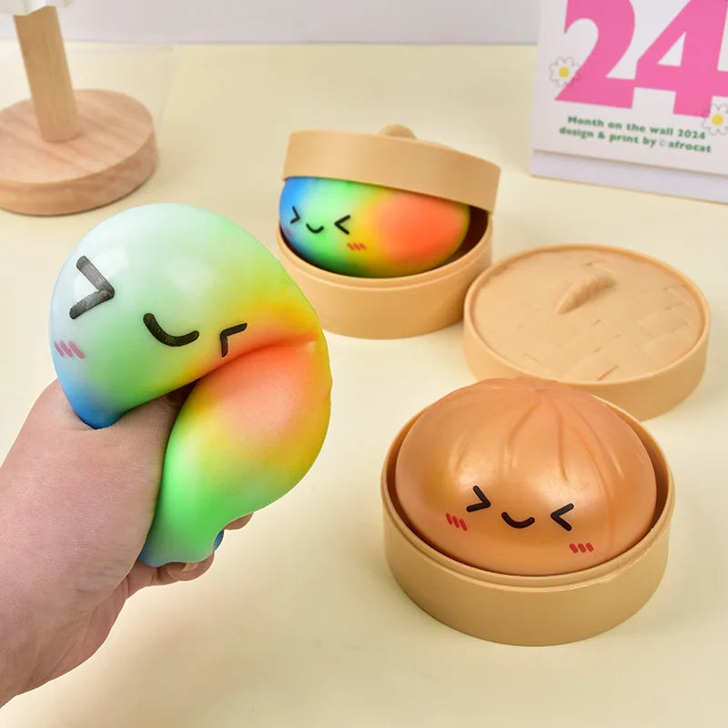 Dumpling Squishy Toy – Glitter Slow Rebound Stress Ball