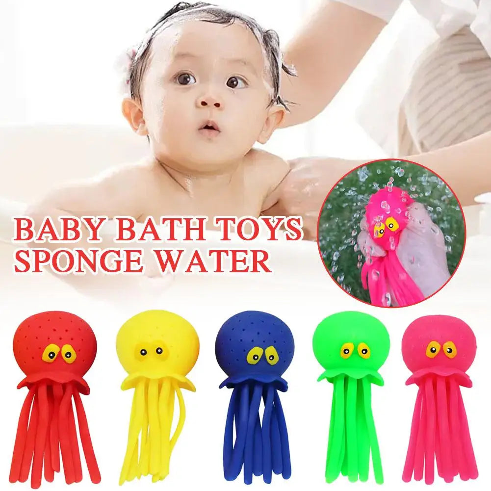 Octopus Bath Toy – Squeeze Water Toy for Kids