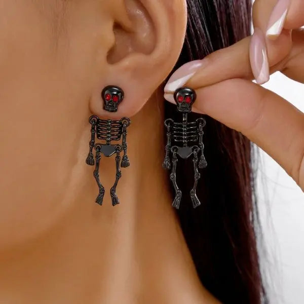Fly Stud Earrings – Funny Insect Prank Halloween Jewelry