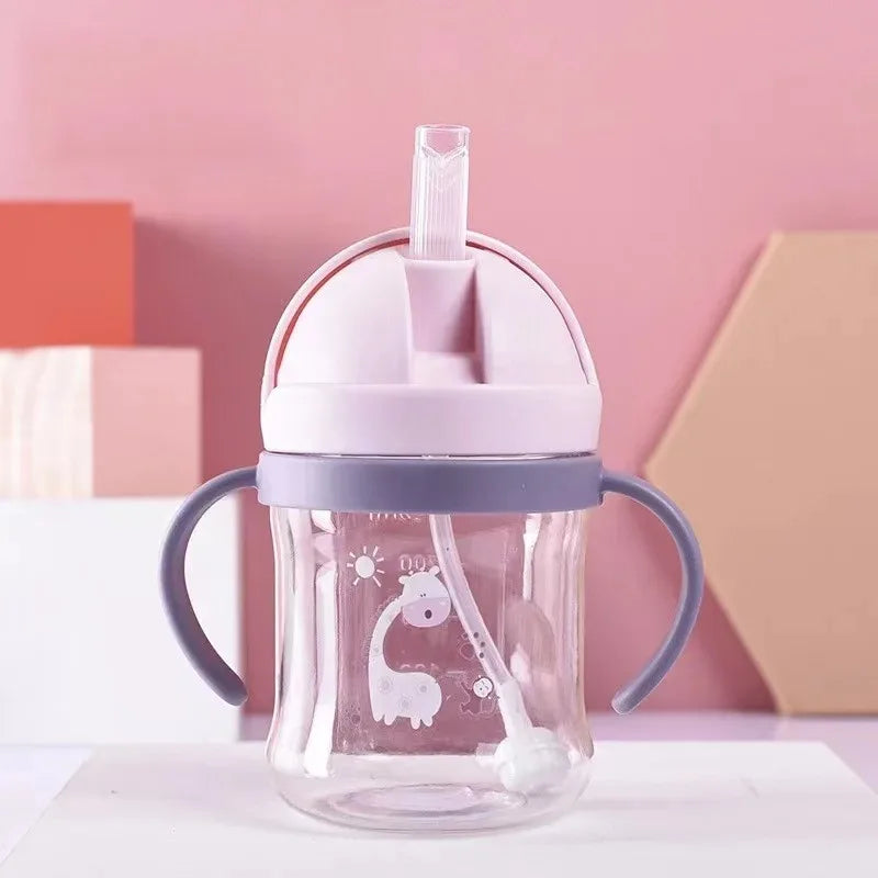 Baby Straw Cup – 250ml Gravity Training Cup with Handles