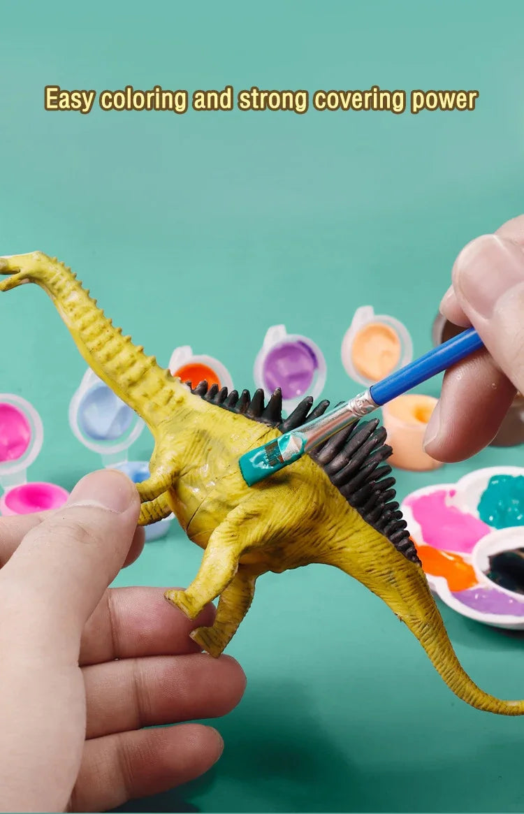 Dinosaur Painting Kit – DIY Dinosaur Art Set with Paints for Kids