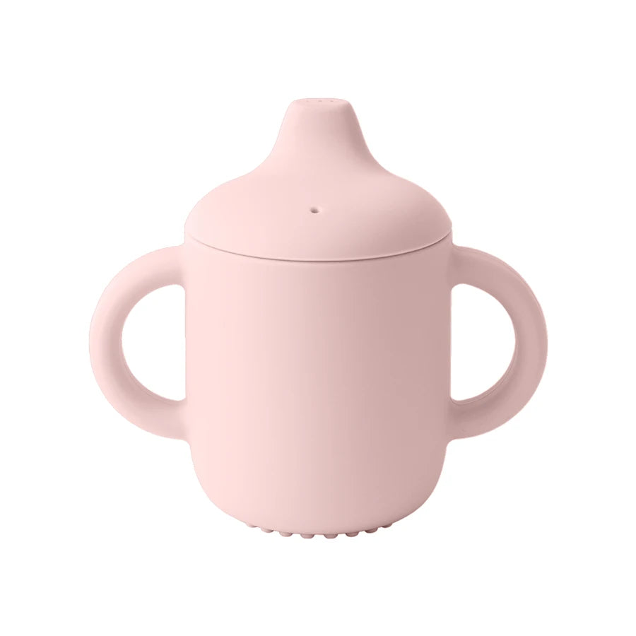 Silicone Baby Training Cup with Handle – 180ml Infant Drinking Cup
