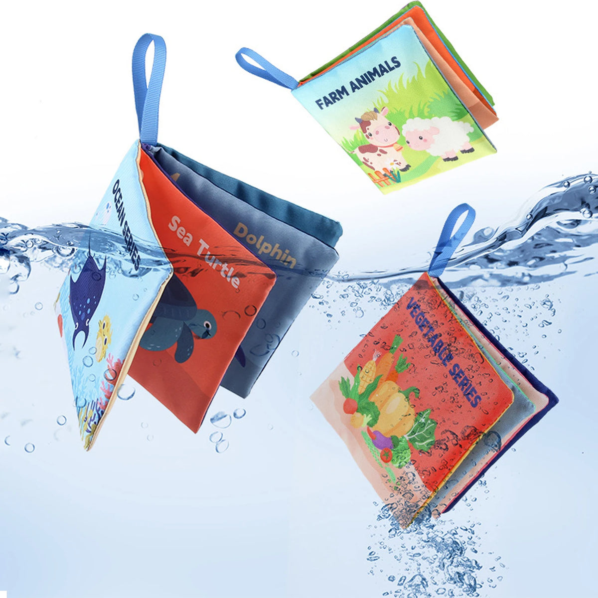 Baby Sensory Cloth Book – High Contrast Montessori Learning Toy