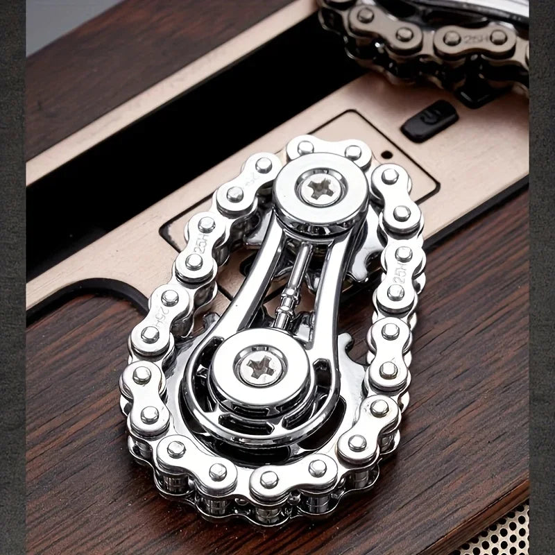 Metal Fidget Spinner Fingertip Gyro Sprocket EDC Toy