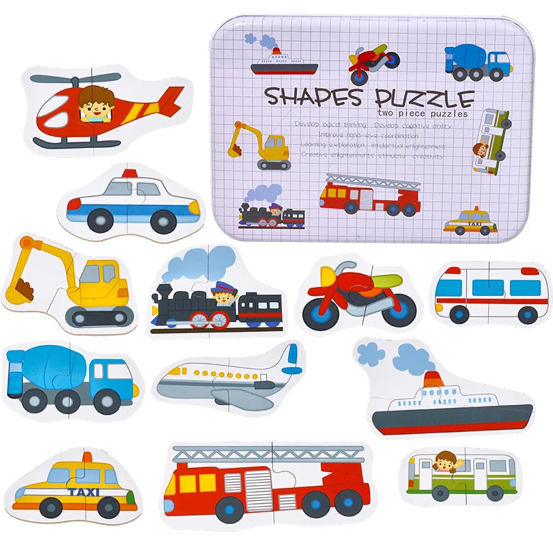 Montessori Toddler Puzzle – Wooden Animal Jigsaw Game