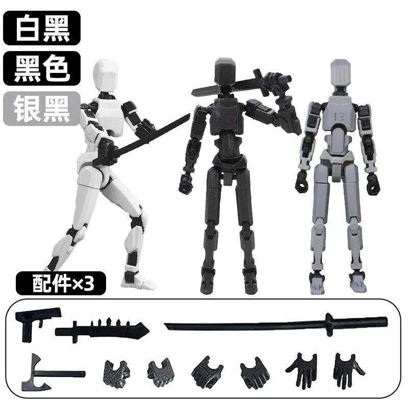 Movable Robot Action Figure – Multi-Jointed 14CM Model
