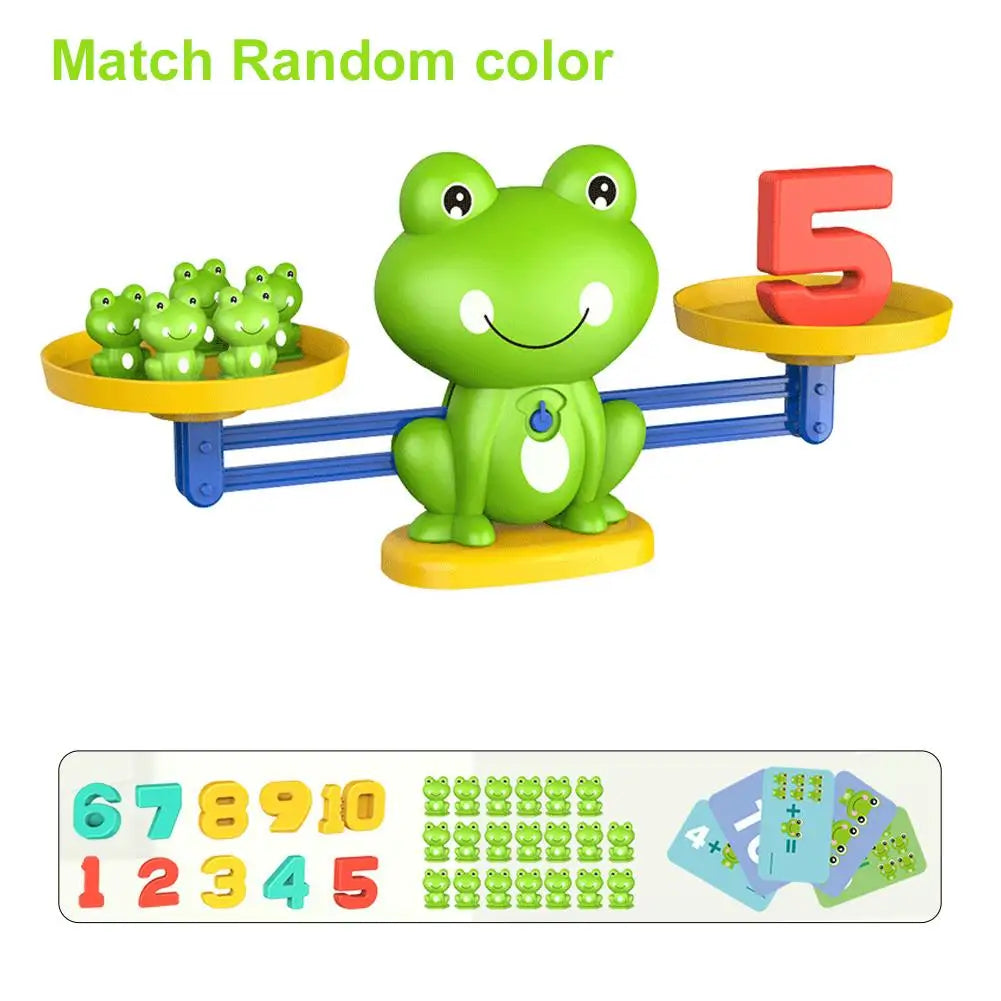 Math Balance Game – Frog Number Scale for Addition & Subtraction