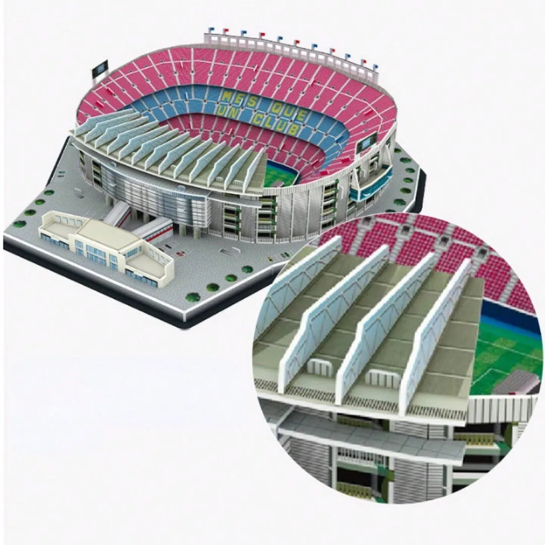 3D Stadium Puzzle – Paper Football Model for Fans