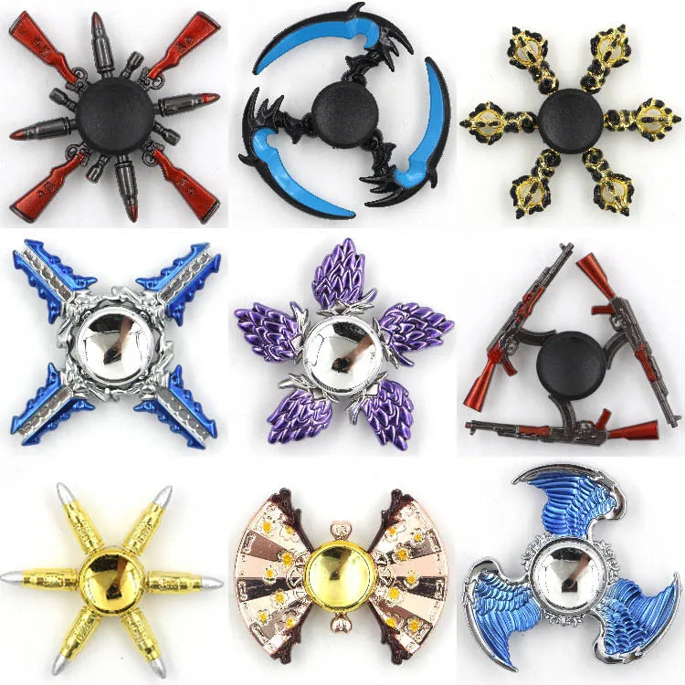 Colorful Metal Fidget Spinner – Zinc Alloy Hand Spinner for Adults