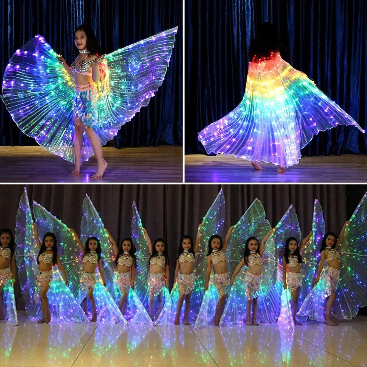 LED Butterfly Wings Glowing