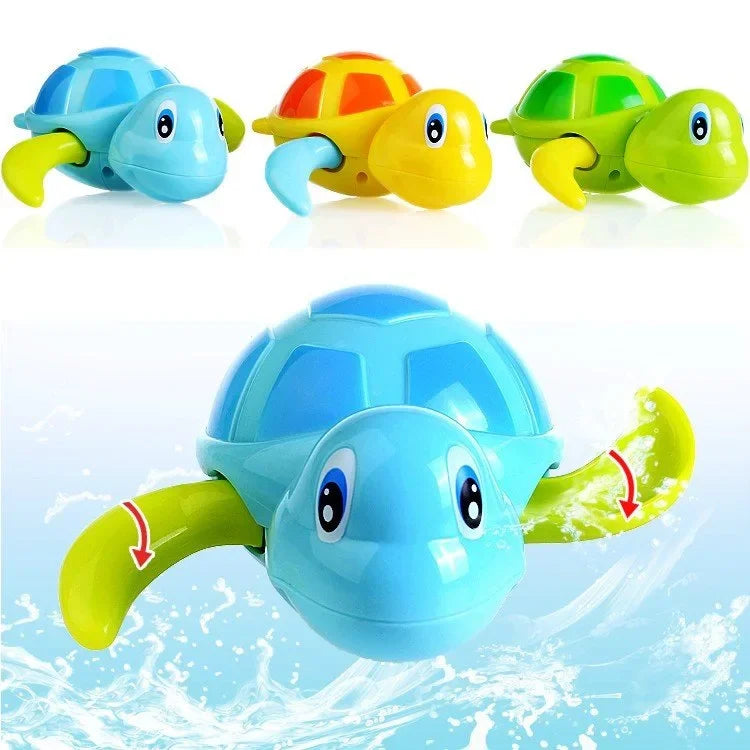 Clockwork Turtle Bath Toy – Wind Up Water Toy for Kids