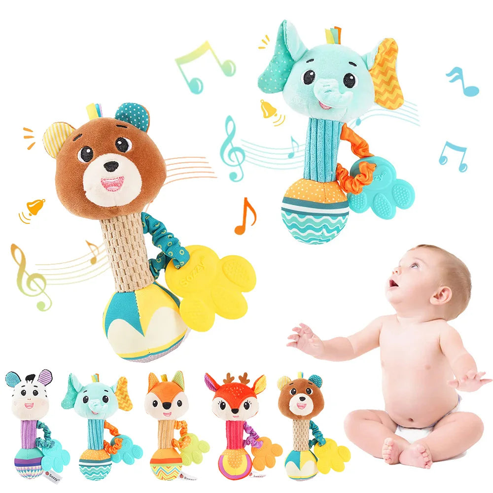 Baby Rattle Soft Animal Toy