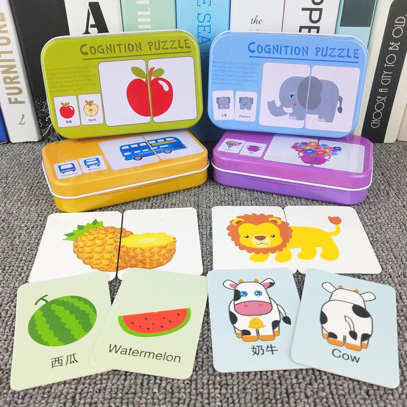Montessori Toddler Puzzle – Wooden Animal Jigsaw Game