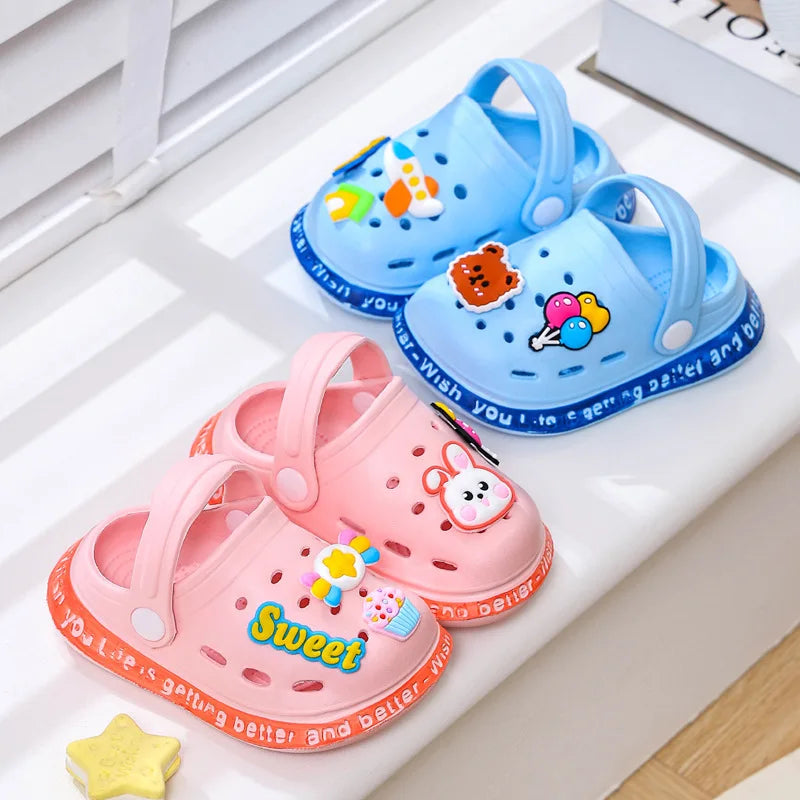 Kids Summer Sandals – Lightweight Slip-On Beach Shoes