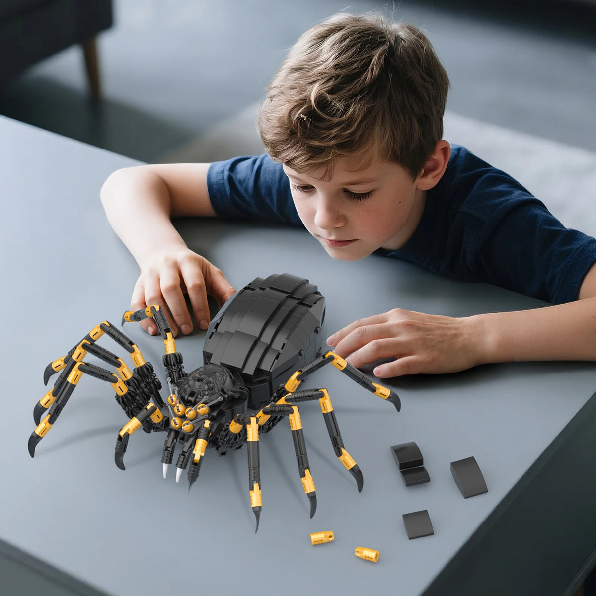 Spider Building Blocks Set – Micro Model Assembly Kit
