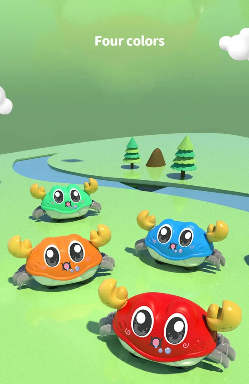 Crawling Crab Baby Toy – Interactive Tummy Time Sensory Toy
