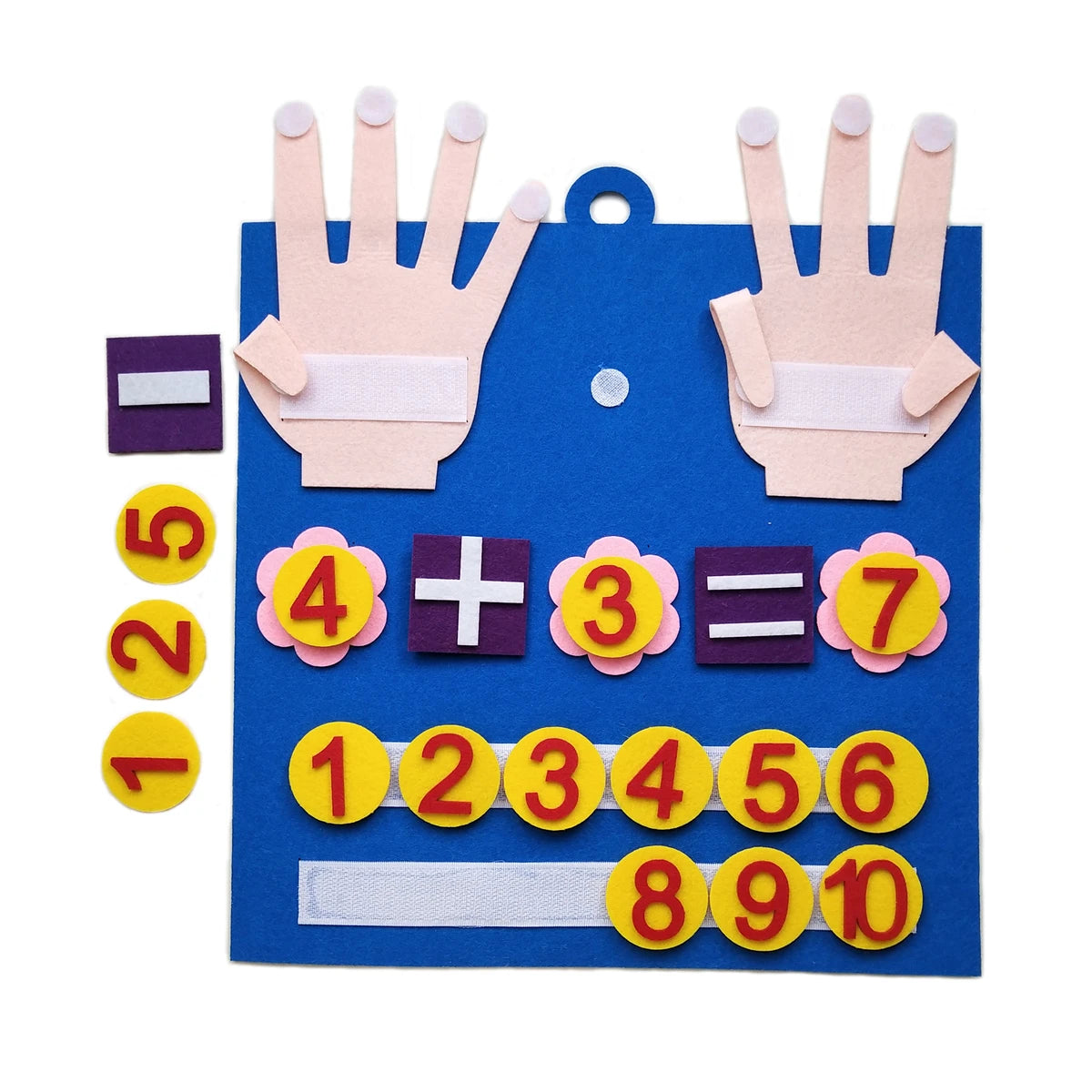 Counting Math Toy Montessori Felt Number Learning Activity