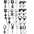 Design Stainless Steel Skull Drop Earrings For Women Men Fashion Gothic Street Hip Hop Ear Jewelry Pendant Cool Stud Earrings