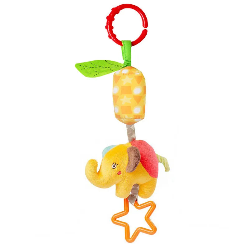 Baby Hanging Rattle Toy – Soft Plush Stroller & Crib Sensory Toy