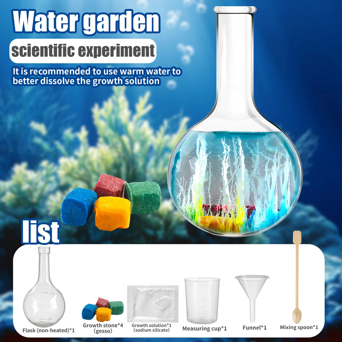 Water Growth Science Toy – DIY Growing Stones Experiment for Kids
