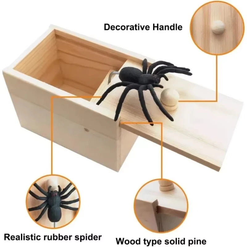 Spider Prank Box – Pop Out Rubber Spider Surprise Toy