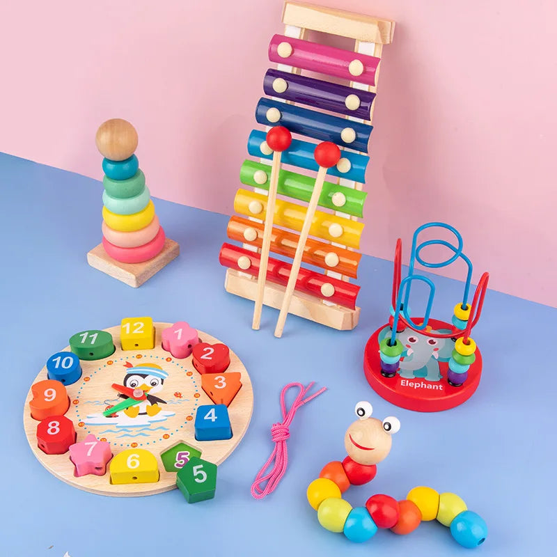 Wooden Puzzles for Toddlers – Montessori 3D Learning Toy