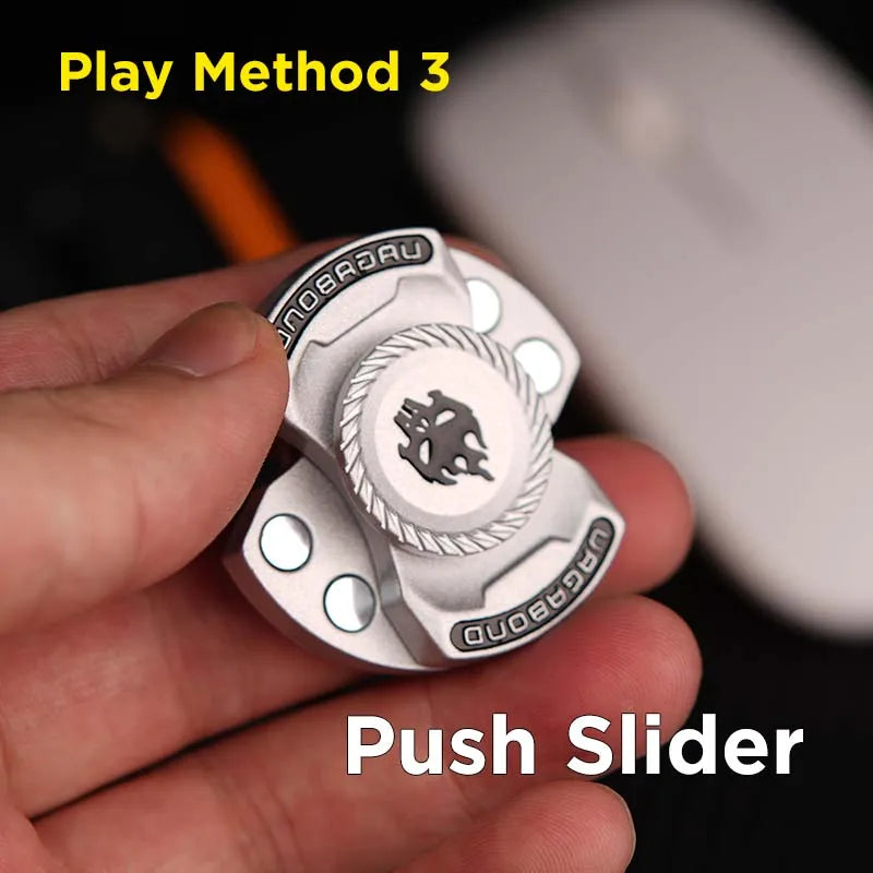 3-in-1 Fidget Toy – Magnetic Spinner & Push Button Gadget
