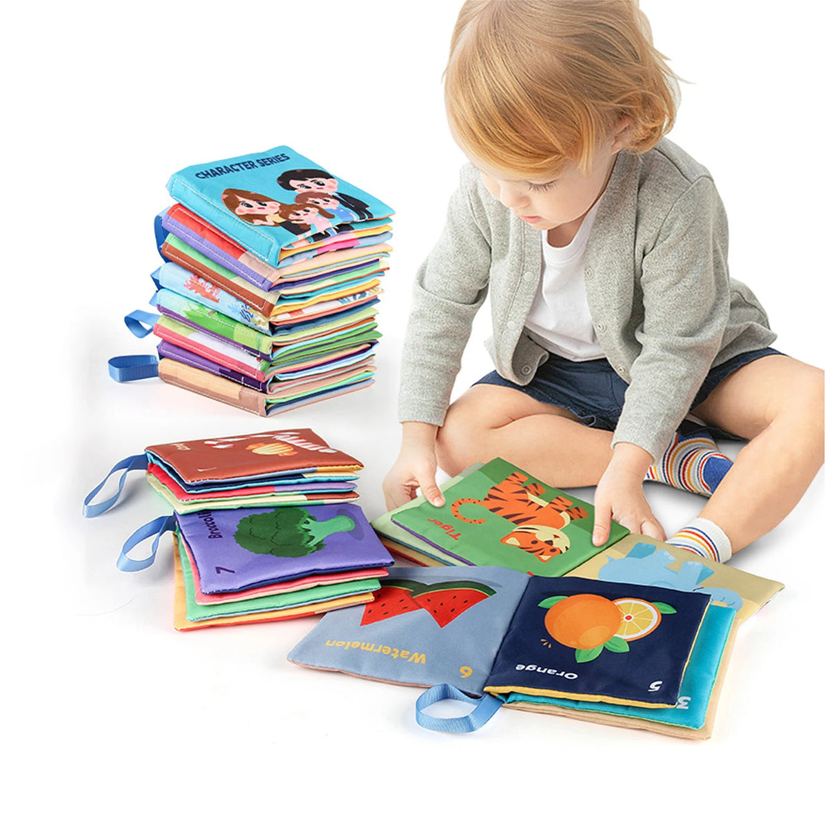 Baby Sensory Book – Soft Montessori Cloth Learning Toy