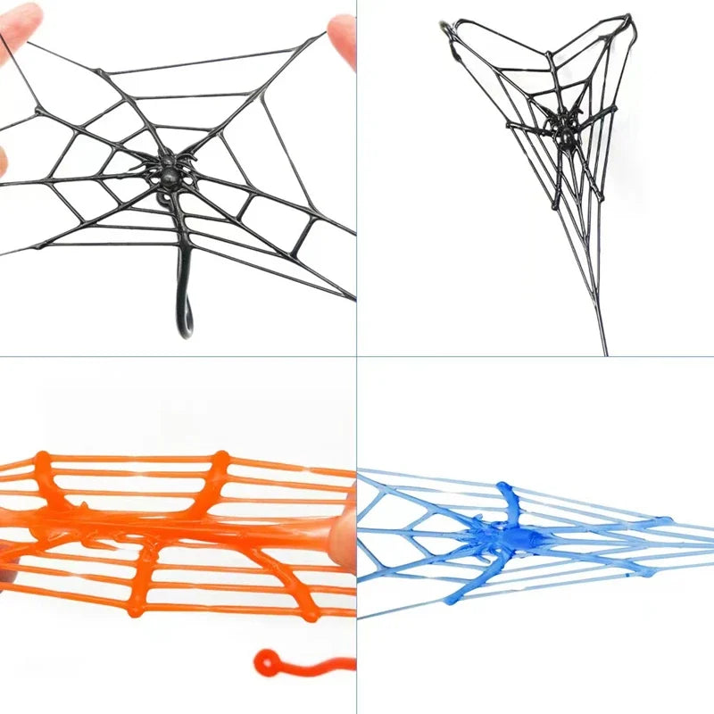 15PC Sticky Spider Web Toy – Halloween Party Favor