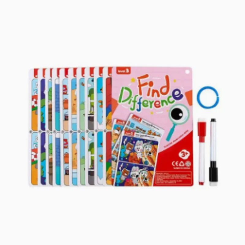 Find the Difference Cards – Reusable Observation & Focus Game