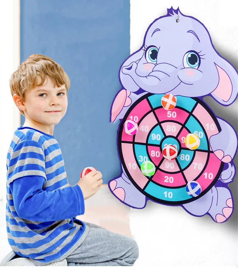 Sticky Ball Dart Board – Indoor Target Throwing Game for Kids