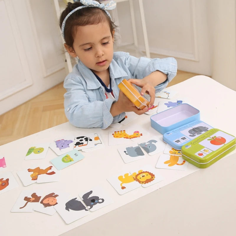 Montessori Toddler Puzzle – Wooden Animal Jigsaw Game