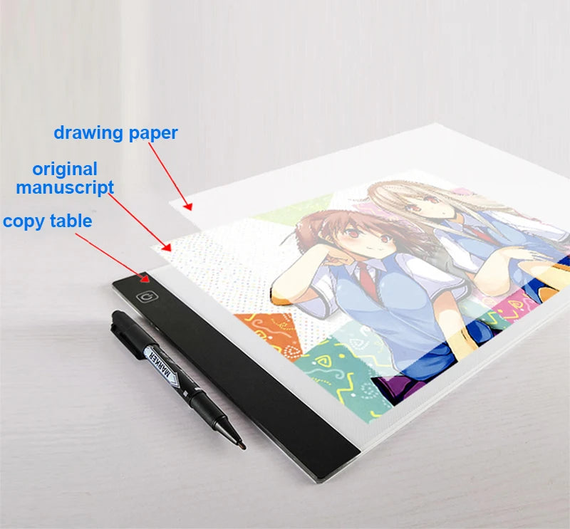 LED Drawing Board, Light Up Tracing Pad for Kids