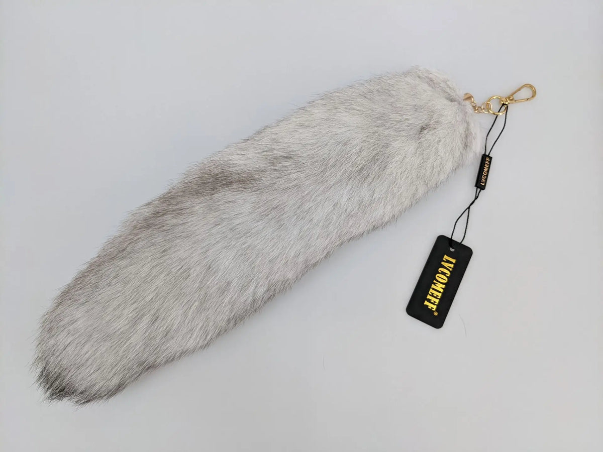 Fox Tail Keychain for Women Furry Y2K Car Accessory