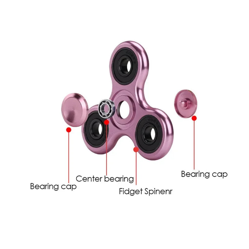 Aluminum Alloy Fidget Spinner with R188 Bearing