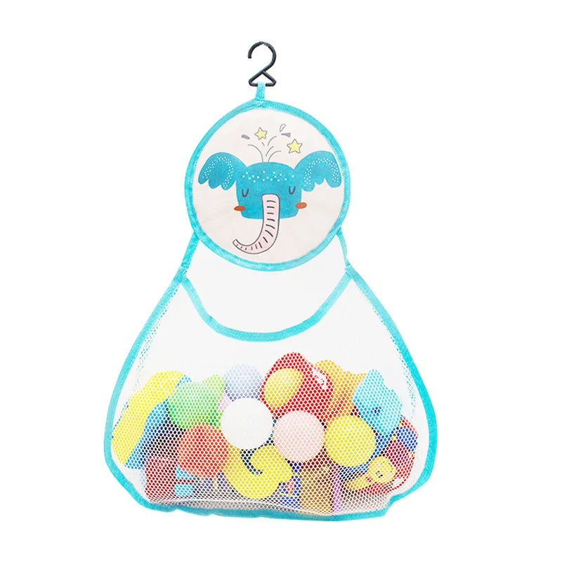 Bath Toy Storage Bag – Mesh Baby Toy Organizer with Suction Cups
