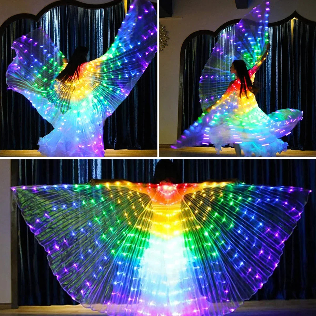 LED Butterfly Wings Glowing