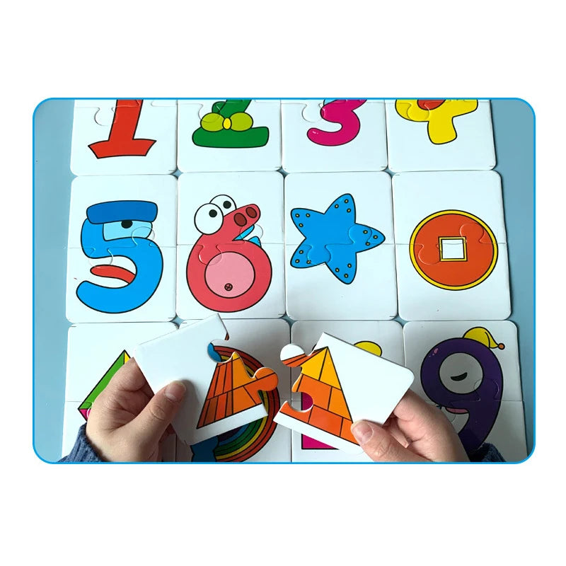 Toddler Matching Game, 32-Piece Montessori Puzzle for Kids