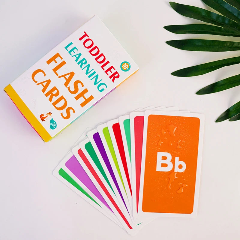 Montessori Flash Cards – 58-Piece Alphabet, Number & Shape Learning Set